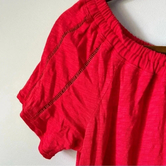 Anthropologie | Saturday Sunday Red Off the Shoulder Top - Picture 5 of 5